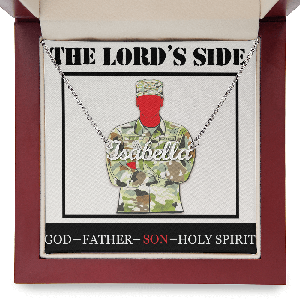 Lord's Side Name Necklace