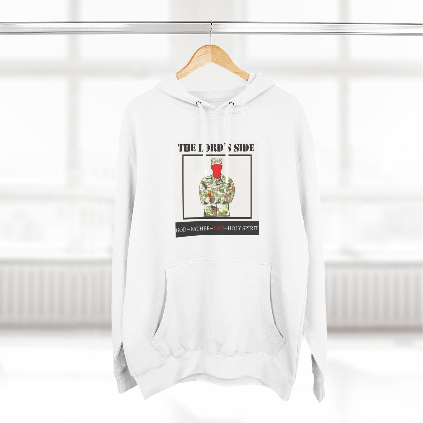 Three-Panel Fleece Hoodie