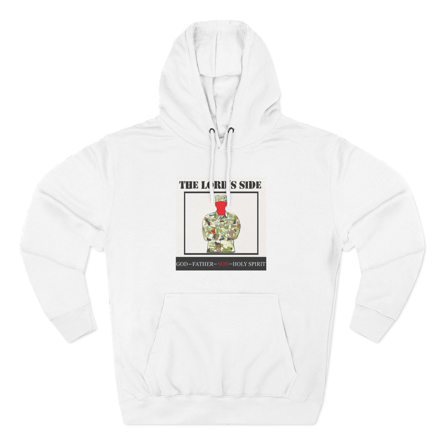 Three-Panel Fleece Hoodie