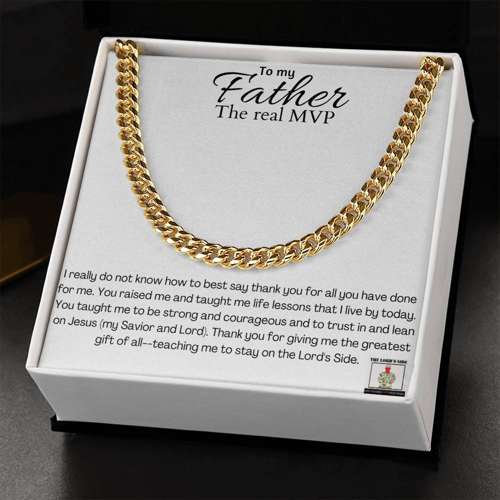 My Father- the Real MVP necklace